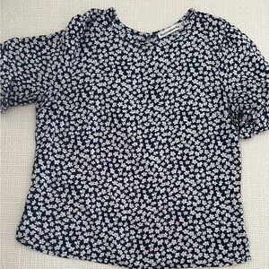 Abercrombie & Fitch Navy Floral Top